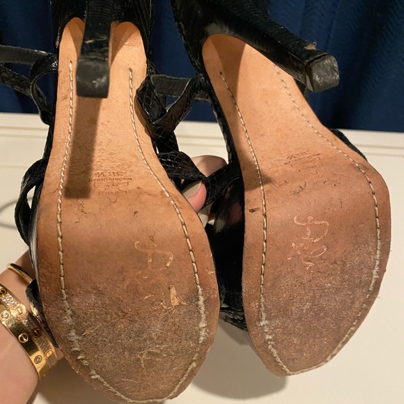 Alice and Olivia Leia Platform Sandal Heel Shoe Open Toe - Picture 6 of 7